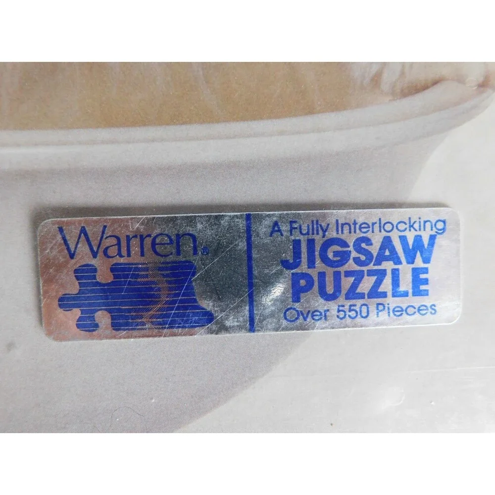 The Puzzle Collection 550 pc. Puzzle Sealed No 9700 Warren Company White Cat